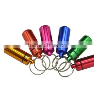 FDA Standard Waterproof Aluminium Mini Pill Case Keyring Quality Choice thumbnail-5