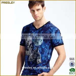 Wholesale Custom Polyester All Over Print Sublimation t Shirt, Design Dry Fit Full Printing Sublimated T-shirt thumbnail-1