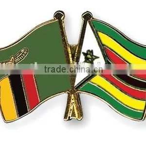 National Flag Pin Button Badge for Your Country Cross Flag Badge thumbnail-3