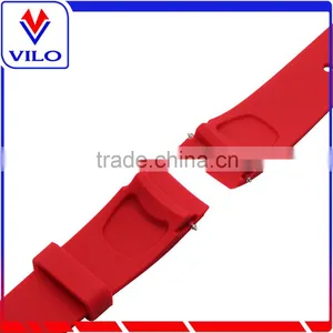 Red Smart Watch Bracelet Silicon Watch Band /Leather Strap Wristband For SAMSUNG GEAR S R750 thumbnail-3