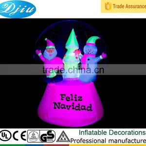 DJ-B-113 Inflatable Pool Outdoor Decoration Merry Christmas Snowglobe thumbnail-1