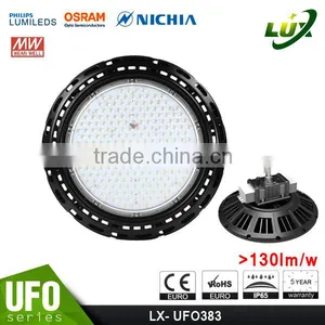5 Years Warranty Promotion Price Wireless & Motion Control 2016 CE Rohs Approved Meanwell Driver 120W UFO LED High Bay Fixture thumbnail-6