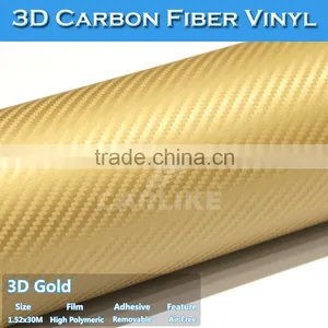 Stretchable Air Bubble Free Gold Carbon Film For Auto Body 1.52x30M 1.27x30M thumbnail-3