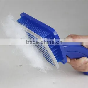 Petsy Self Cleaning Pet Brush Comb Dogs & Cats Pet Massage Brush Automatic Plastic Brush thumbnail-6