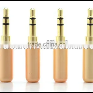 Audio Gade OEM Hi End Gold Plated 3.5-Y Gold Plated 3.5MM Male Headphone Terminal Yellow thumbnail-1