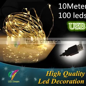 Indoor & Outdoor Christmas Light LED Copper Wire Usb String Lights thumbnail-2