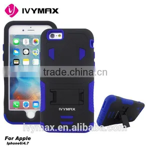 IVYMAX Wholesale PC Silicone 2 in 1 Stand Case for Iphone 6s thumbnail-6