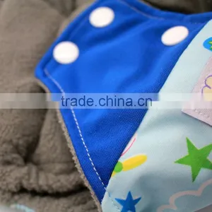 Happy Flute Aio Cloth Diaper With Tiny Pocket Solid Square Tabs Washable Diapers Top Selling Products in thumbnail-3