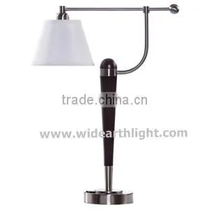UL Listed Hotel Table Lamp With Power Outlet Swing Arm And Base Switch T50032 thumbnail-1