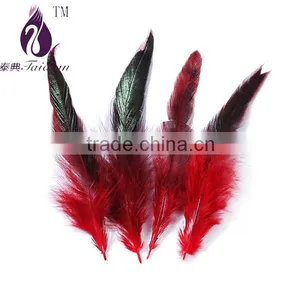 Red Rooster Chicken Feather for Jewelry DIY/party/New Year Decoration thumbnail-1
