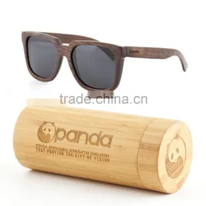 100% Handmade Custom Logo Style Polarized Lens Bamboo Wooden Sunglasses & Bamboo Case thumbnail-1