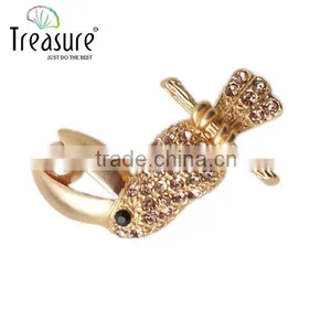 Latest Model Fashion 2015 New Products Parrot Fashion Rhinestone Men's Brooch Jewelry China thumbnail-5