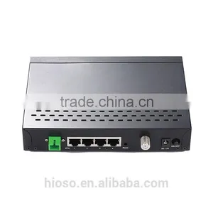 100M EPON ONU With 4 RJ45 Ports and 1 RF CATV Port thumbnail-1
