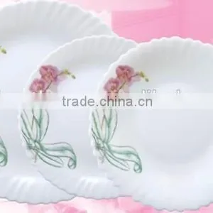 18pcs Opal Glassware Set Dinner Set Heat Resistant Opal Glass thumbnail-1