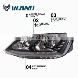 CE CCC E-mark Certifications Headlight Type VW Jetta Sagitar Led Head Light Head Lamp Assembly thumbnail-5