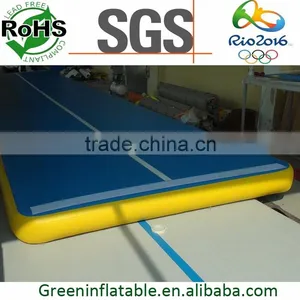 Green Inflatable Brand 12m Long Gymnastics Air Tumble Track thumbnail-1