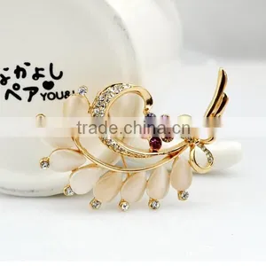 Bowknot Bouquet Alloy Crystal Brooch Custom Mental Pin Pins thumbnail-2