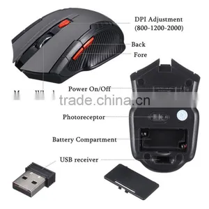 2.4Ghz Mini Portable Wireless Optical Game Mice Professional Mouse For PC Laptop Desktop thumbnail-6