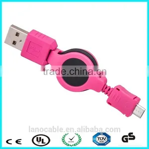 0.8m Micro USB Cable Mobile Phone Charging Cord Retractable Cable thumbnail-6