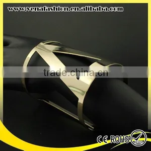 Screw Cuff Bracelet Plain Metal Bangle Design thumbnail-1