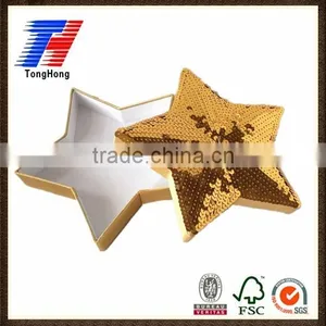 Star Pentacle Paper Box With Paillette Christmas Gift Box thumbnail-1