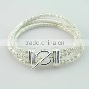 China Factory Sterling Silver Custom Personalized Charms Bangle Bracelets thumbnail-2