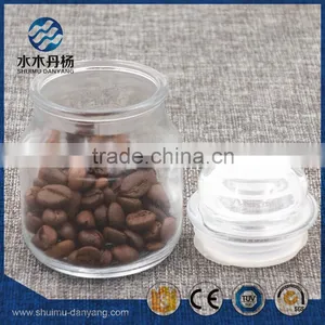 High Quality 100ml Food Grade Glass Jar With Glass Lid thumbnail-3