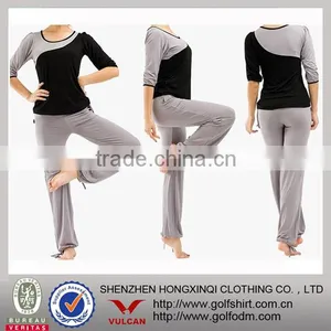 Bamboo Fiber Elegant Ladies Sportwear Fintess Yoga Wear thumbnail-1