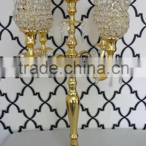 Silver Candelabra,gold Crystal Candelabra,whole Sale Wedding Black Candelabra thumbnail-1