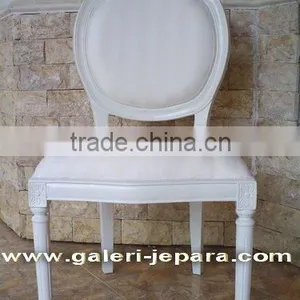 Restaurant Chair Furniture - Home Furniture Indonesia - White Painted Furniture thumbnail-1
