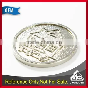 Wholesale Bulk Custom Euro Embossed Token Laser Pound Shopping Coin thumbnail-4