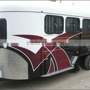3 Horse Angle Load Deluxe Enclosed Trailer Siding thumbnail-1