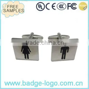 Cheap Metal Sqaure Cuff Links thumbnail-1