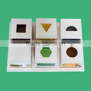 Montessori Wooden Educational Toys Lock Box thumbnail-4
