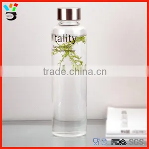 Wholesale Borosilicate Portable 500ml Glass Bottle for Beverages thumbnail-1