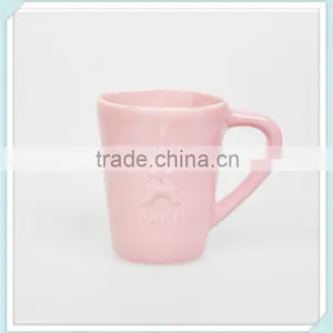Custom 400ml Eiffel Tower Mug With Pure Color in Different Design thumbnail-2