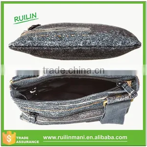 Bohemian Style Top Zip Closure Crossbody Bags 2015 Portable Canvas Women Messenger Bag thumbnail-5