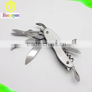 14 in 1outdoor Multi Folding Purpose Knife With Aluminum Handle in Peanuthull Shape thumbnail-6