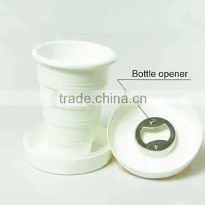 Small Enough to Fit Inside Your Pocket Portable Plastic Collapsible Travel Cup thumbnail-5
