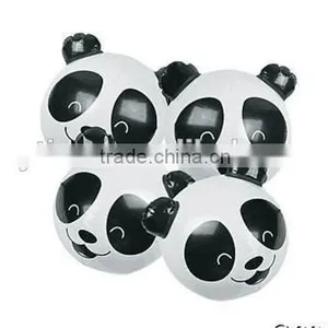 24" Promotional White Custom Made Panda Beach Ball thumbnail-1