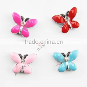 Metal Cute Butterfly Square Hole Spacer Charm Beads thumbnail-5