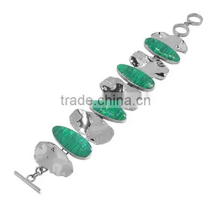Trending Hot Products 925 Sterling Silver Opal Bracelet thumbnail-2