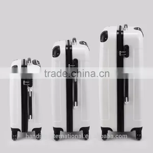 New 3PCS Silver Carry On Luggage Set Trolley Suitcase Travel Bag Spinner ABS PC thumbnail-4