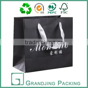 Custom Design Black Paper Bag for Lady Shopping Packaging thumbnail-1