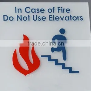 Acrylic Signboards for Not Use Elevators thumbnail-1