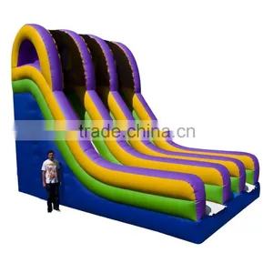 Airtech Inflatable Water Slip n Slide, Inflatable Dry Slide ,double Lane Slip Slide thumbnail-1