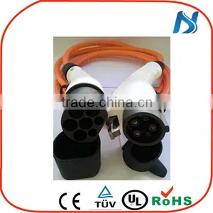 Khons Wall Socket J1772 to 62196-2 Industrial Plug and Socket J1772 to 62196-2 3 Phase EV Charging Cable Plugs thumbnail-5