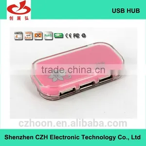 Colorful Usb Por Hub, Plastic Casing 4 Port Usb 2.0 Hub thumbnail-2
