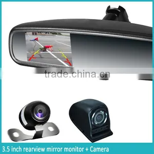 Auto Dimming Rear View Mirror With 3.5 Inch LCD Monitor Display and Auto Brightness Adjustment thumbnail-4