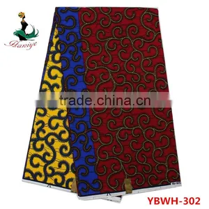 Best Quanlity Hollandais Wax Print Fabric African Sale for Dress YBWH277 thumbnail-5